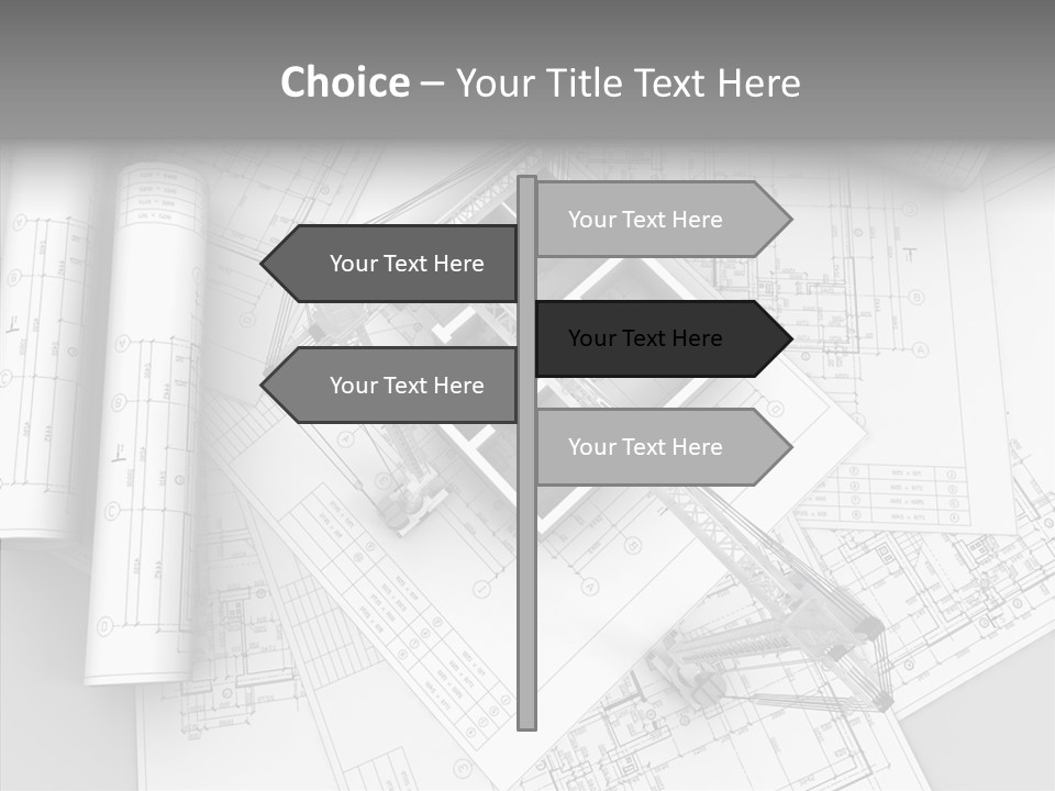 Silhouette Transport Measurement PowerPoint Template