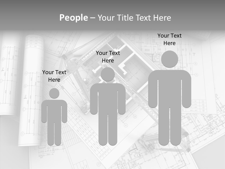 Silhouette Transport Measurement PowerPoint Template