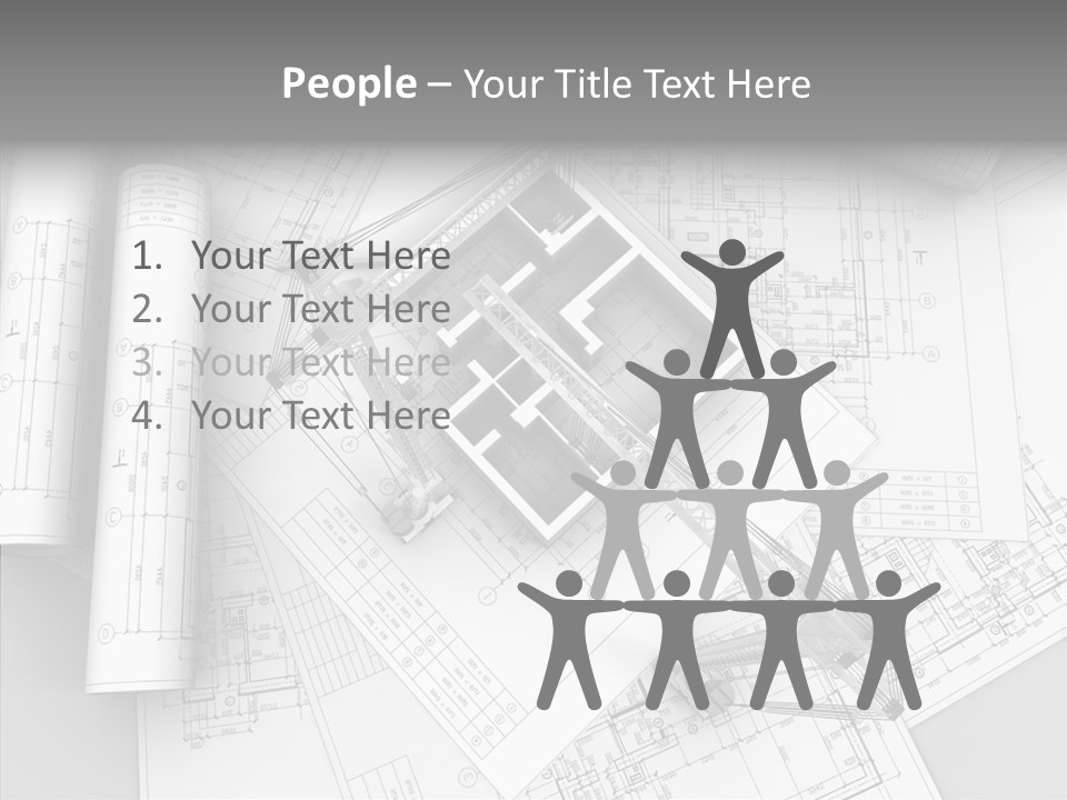 Silhouette Transport Measurement PowerPoint Template