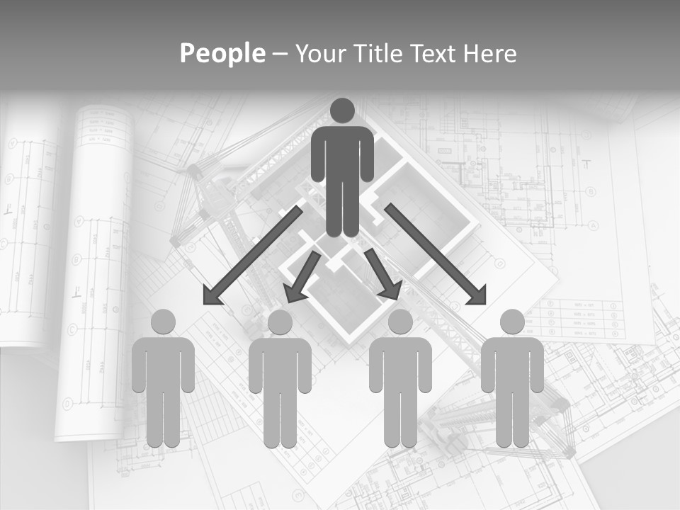 Silhouette Transport Measurement PowerPoint Template