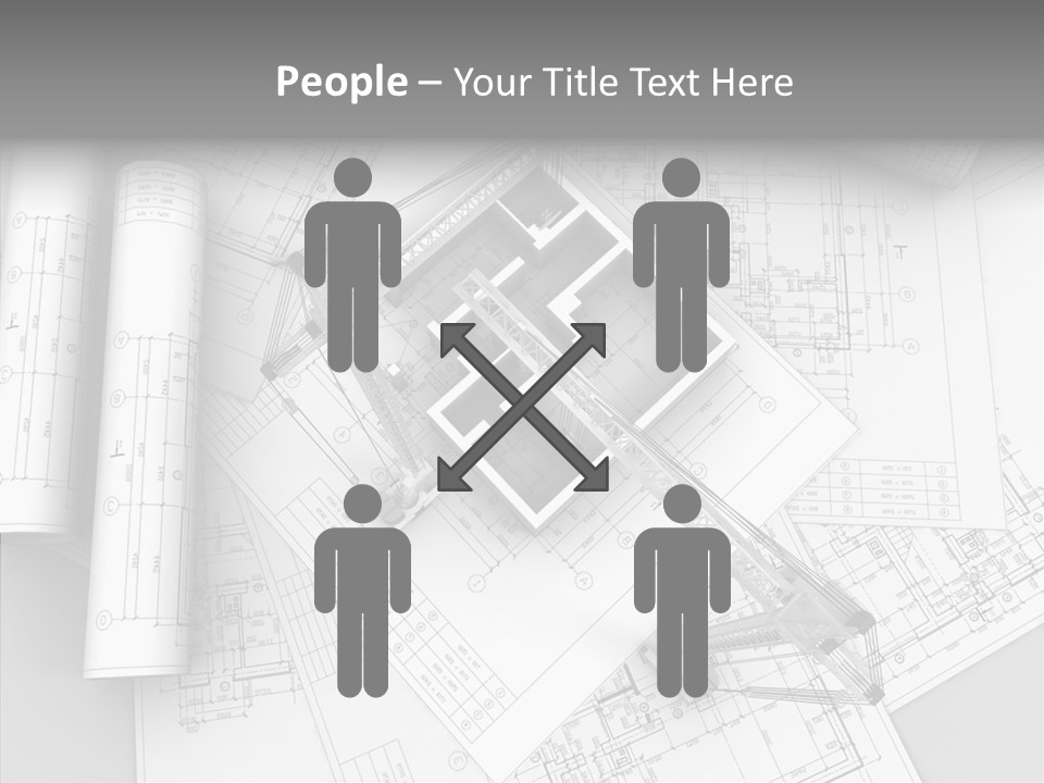 Silhouette Transport Measurement PowerPoint Template