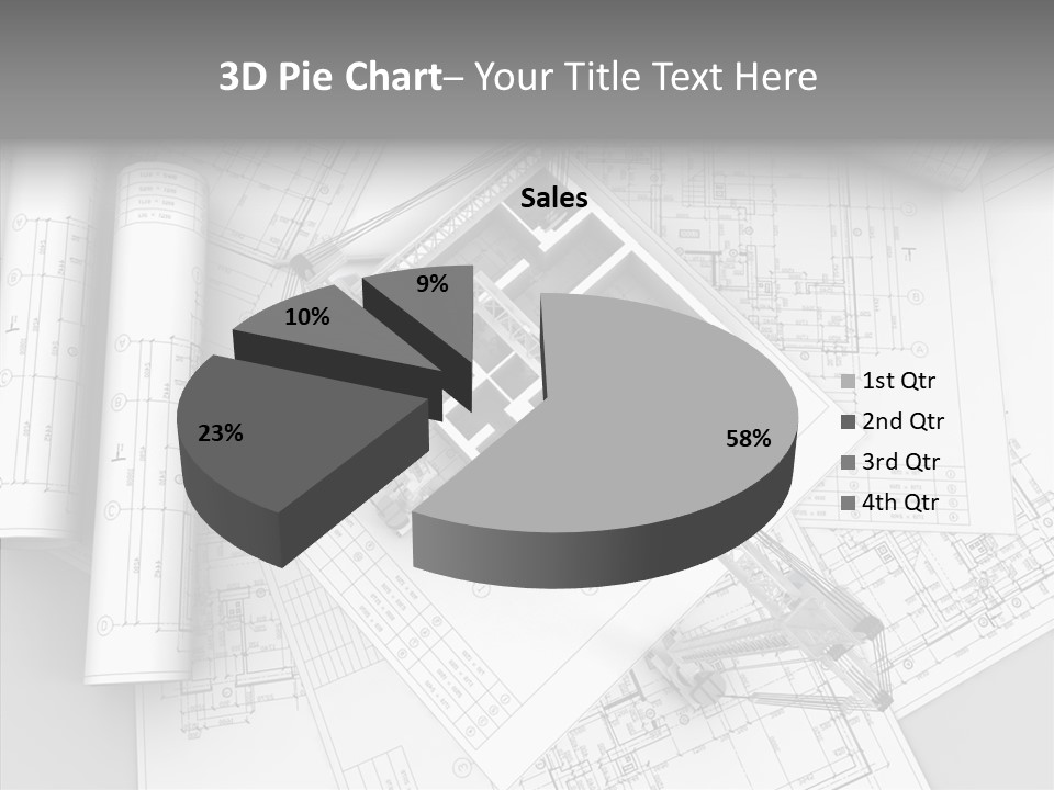 Silhouette Transport Measurement PowerPoint Template