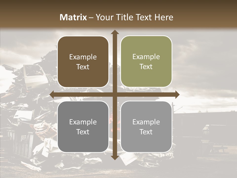 Bits Environment Scrap Iron PowerPoint Template