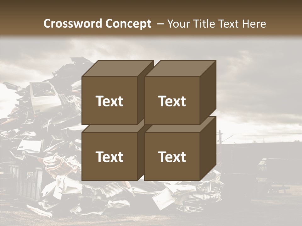 Bits Environment Scrap Iron PowerPoint Template
