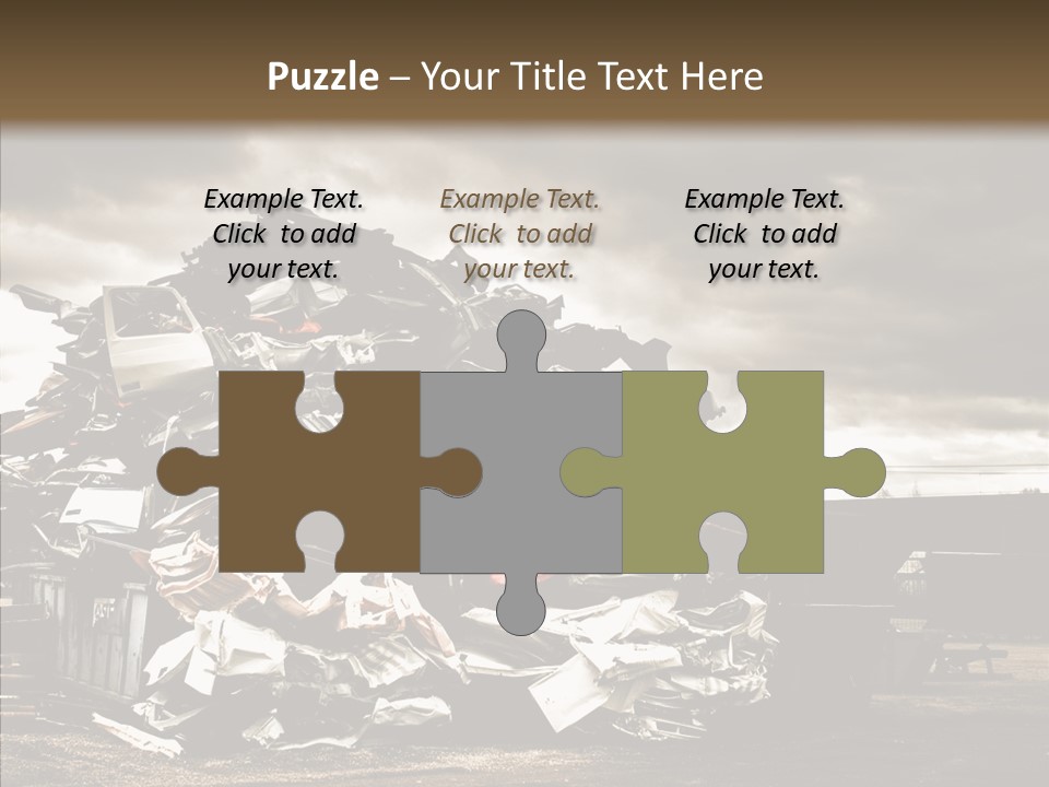 Bits Environment Scrap Iron PowerPoint Template