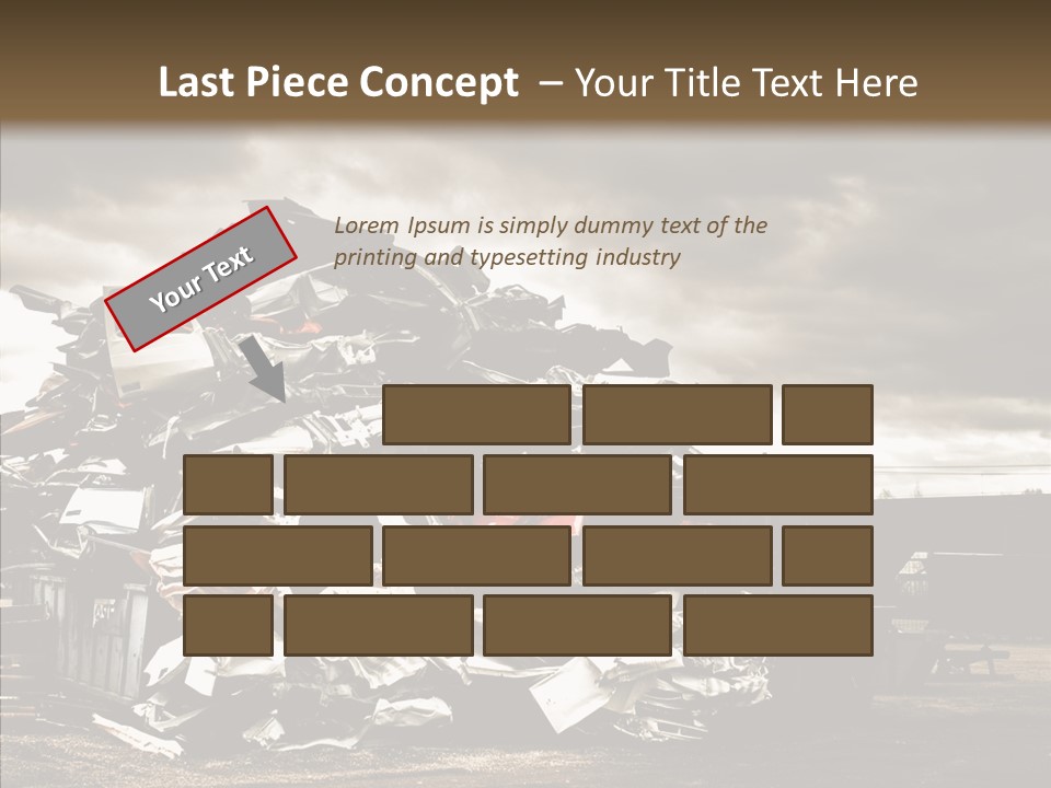 Bits Environment Scrap Iron PowerPoint Template