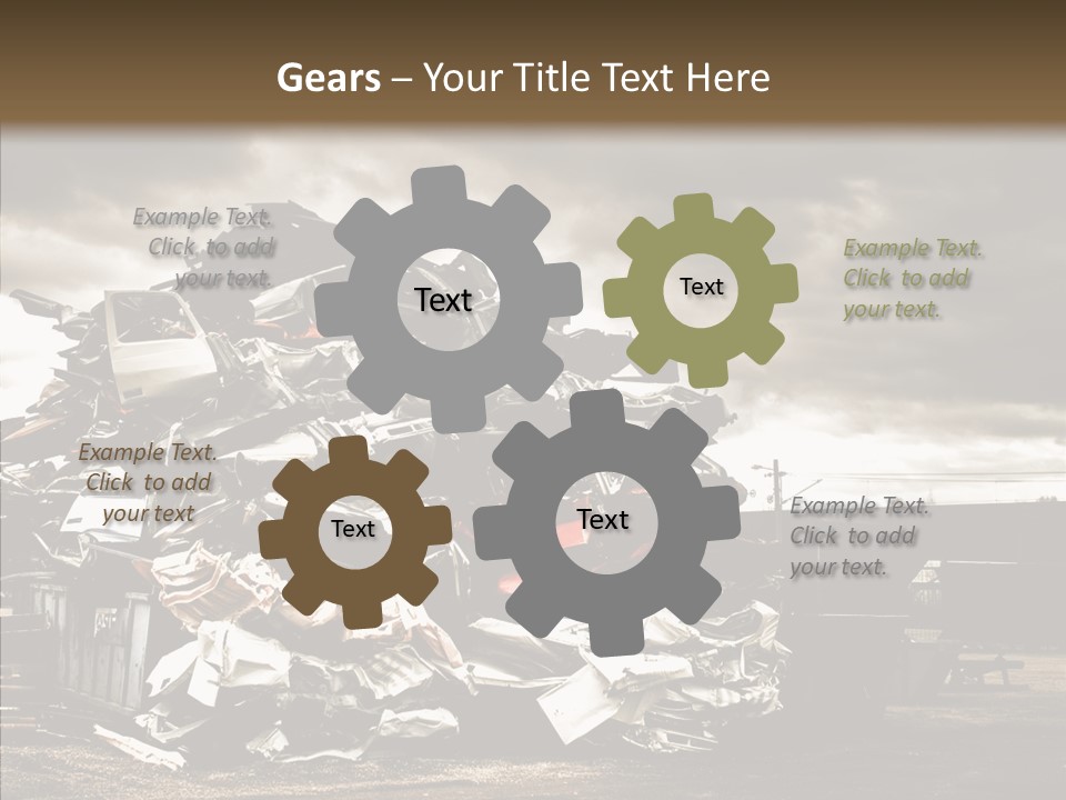 Bits Environment Scrap Iron PowerPoint Template
