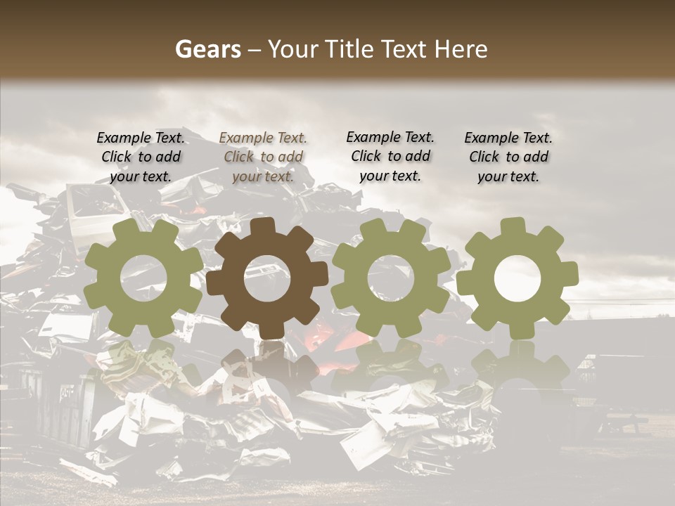 Bits Environment Scrap Iron PowerPoint Template