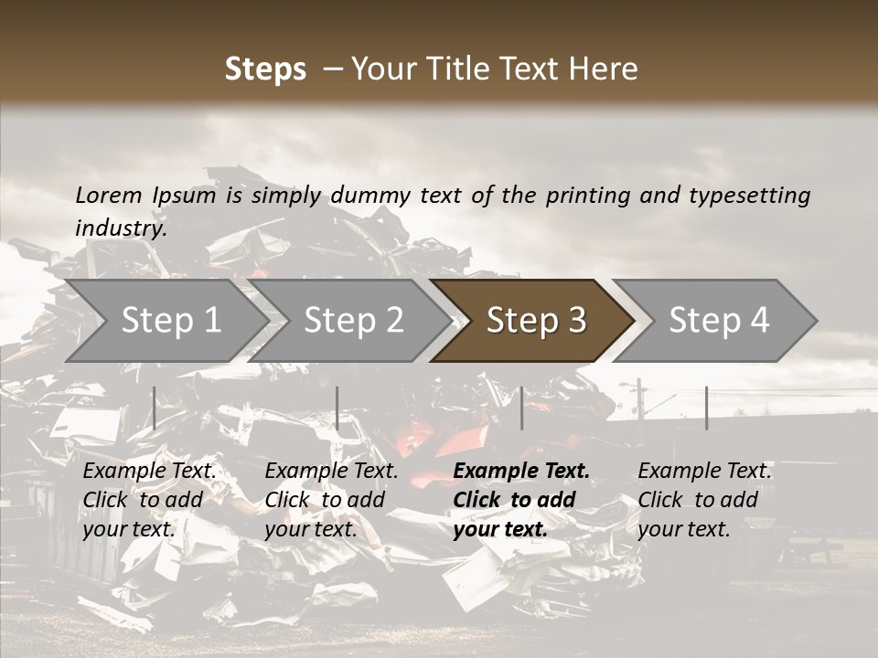 Bits Environment Scrap Iron PowerPoint Template