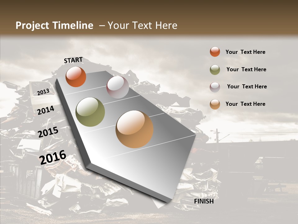 Bits Environment Scrap Iron PowerPoint Template