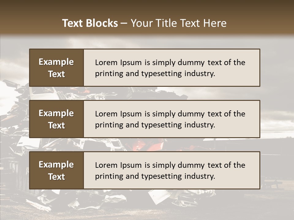 Bits Environment Scrap Iron PowerPoint Template