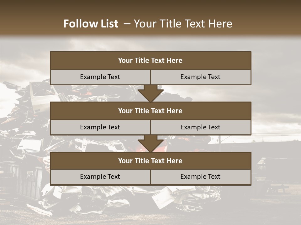 Bits Environment Scrap Iron PowerPoint Template