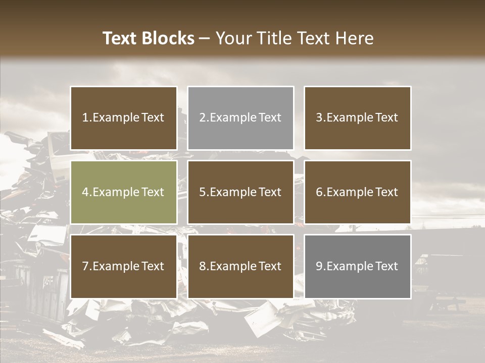 Bits Environment Scrap Iron PowerPoint Template