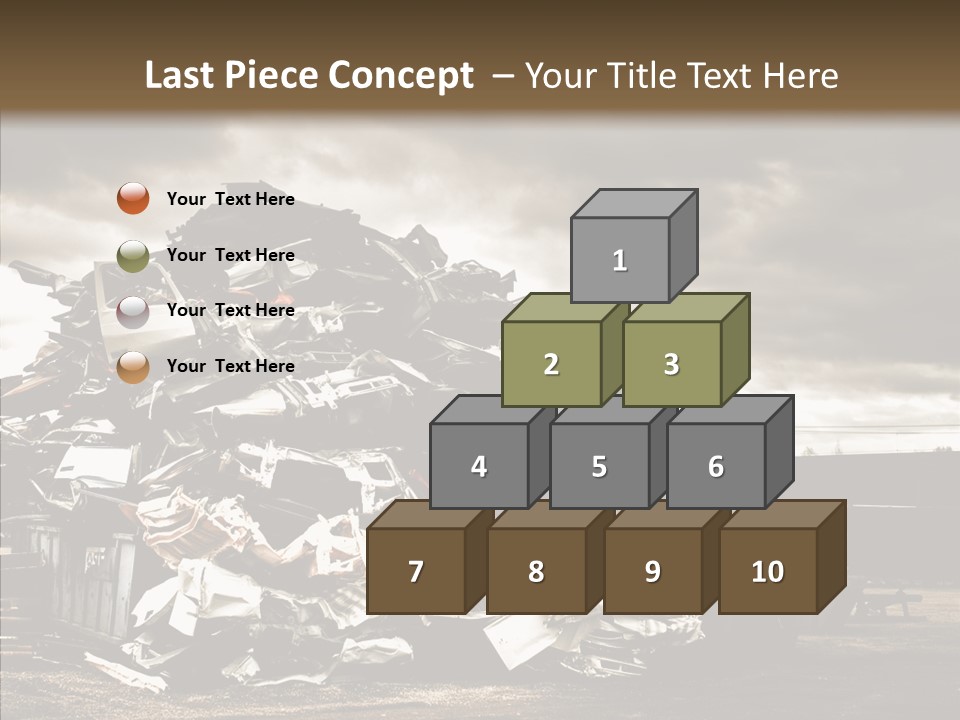 Bits Environment Scrap Iron PowerPoint Template