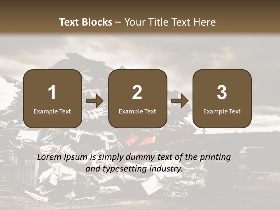 Bits Environment Scrap Iron PowerPoint Template
