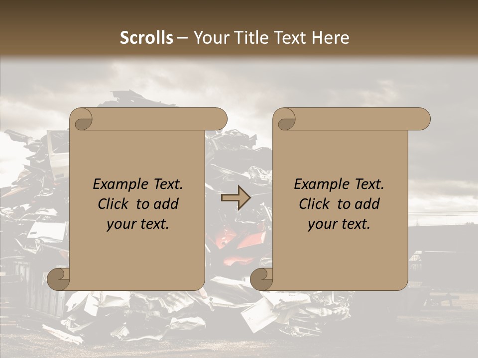 Bits Environment Scrap Iron PowerPoint Template