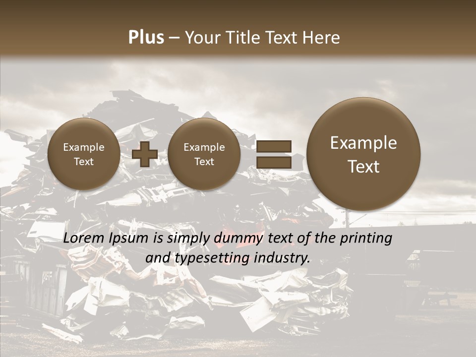 Bits Environment Scrap Iron PowerPoint Template