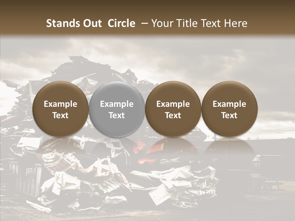 Bits Environment Scrap Iron PowerPoint Template
