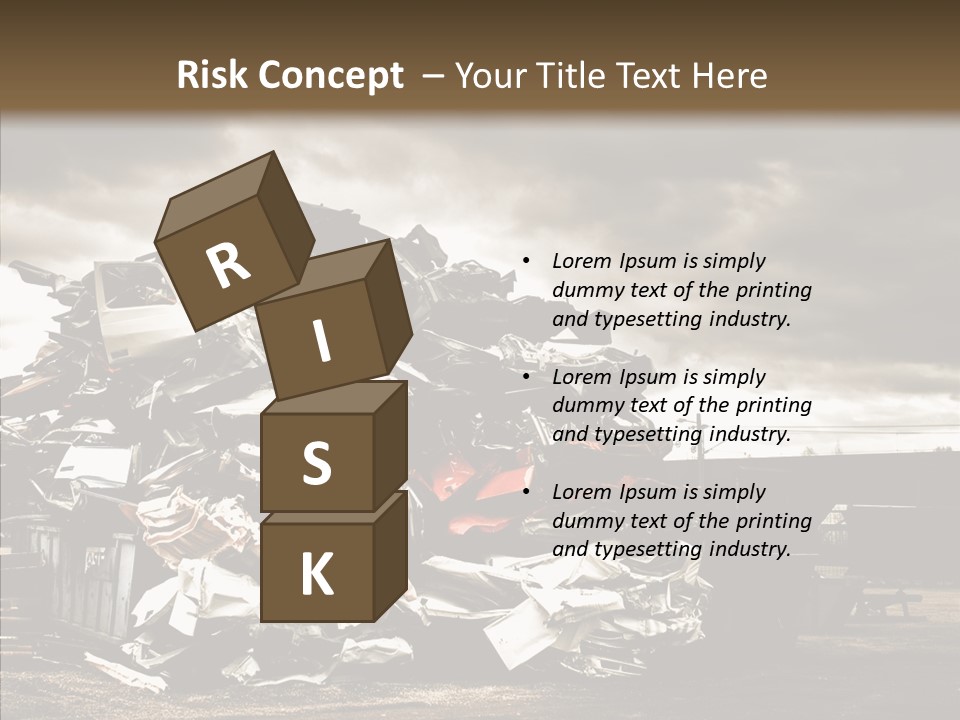 Bits Environment Scrap Iron PowerPoint Template