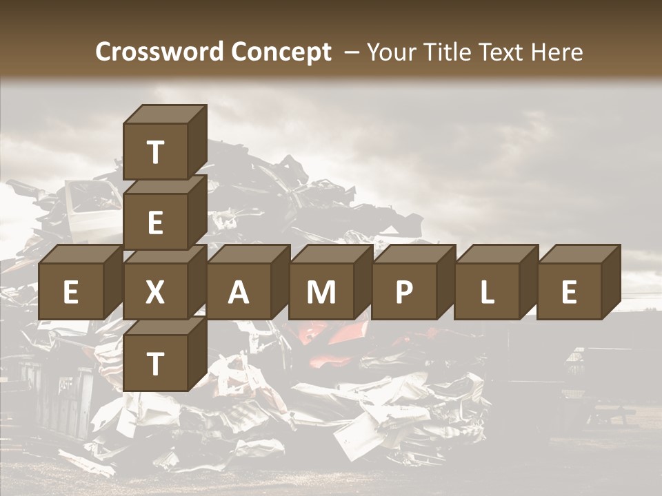 Bits Environment Scrap Iron PowerPoint Template