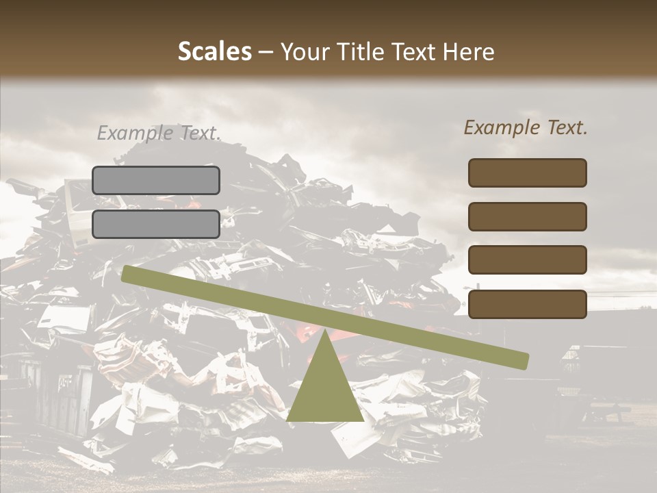 Bits Environment Scrap Iron PowerPoint Template