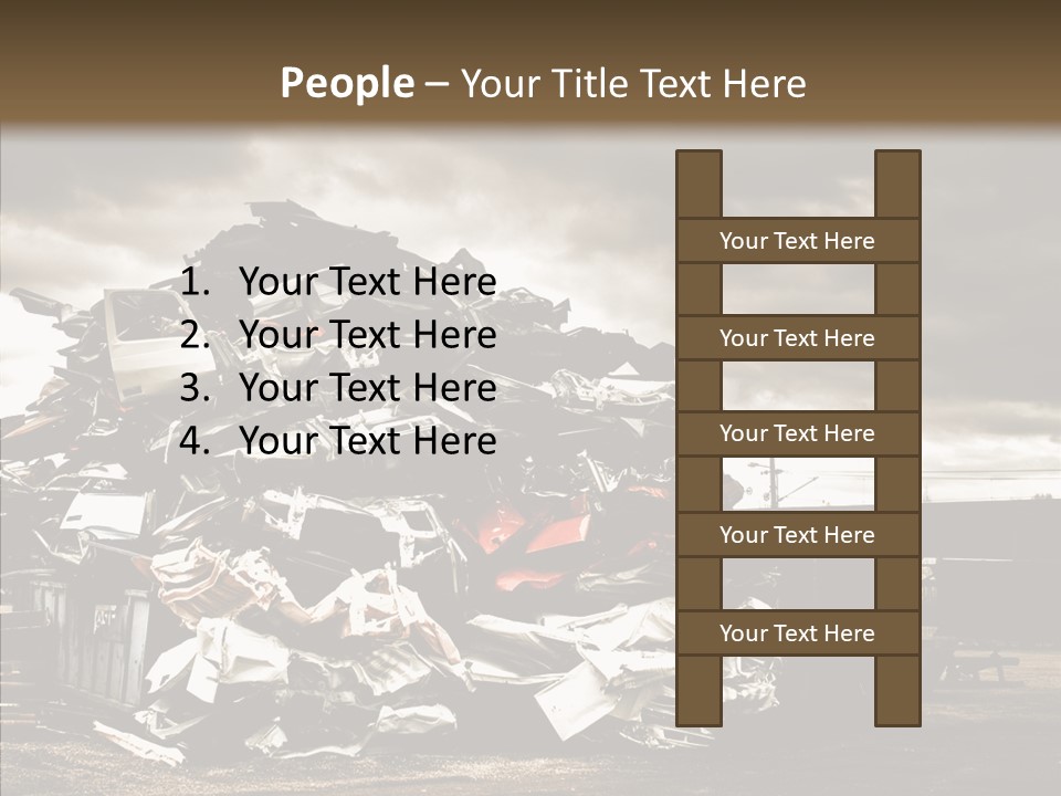 Bits Environment Scrap Iron PowerPoint Template