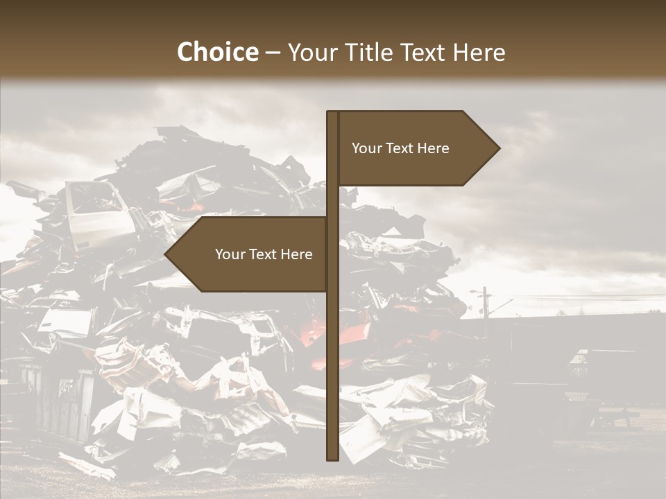 Bits Environment Scrap Iron PowerPoint Template