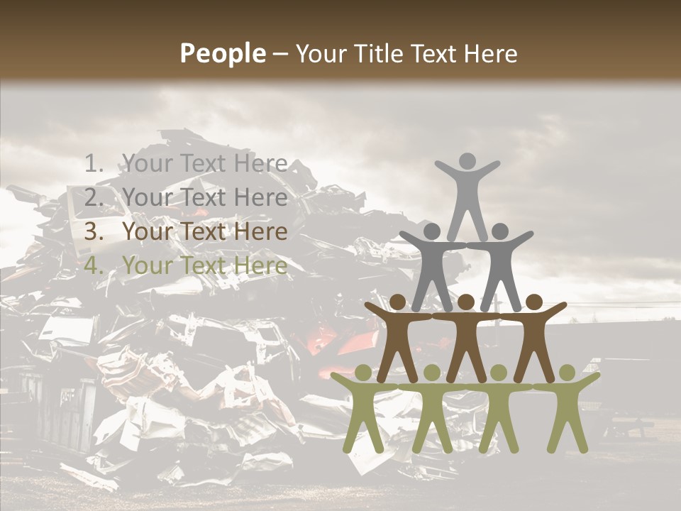 Bits Environment Scrap Iron PowerPoint Template