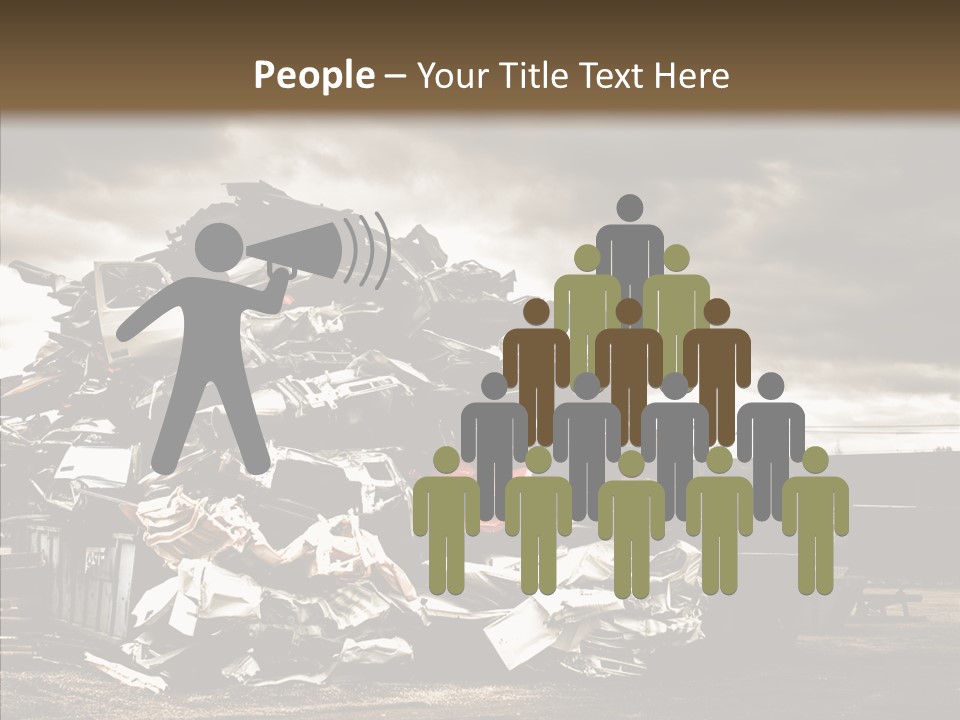 Bits Environment Scrap Iron PowerPoint Template