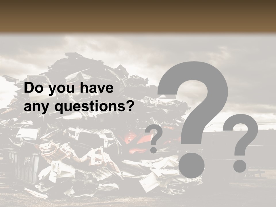 Bits Environment Scrap Iron PowerPoint Template