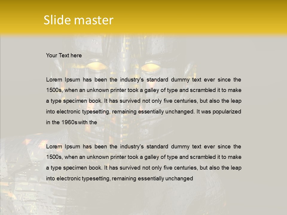 Man Villin Summon PowerPoint Template