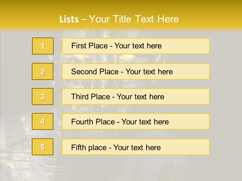 Man Villin Summon PowerPoint Template
