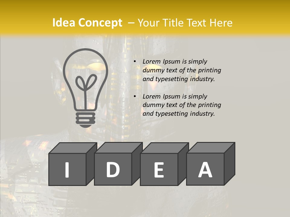 Man Villin Summon PowerPoint Template