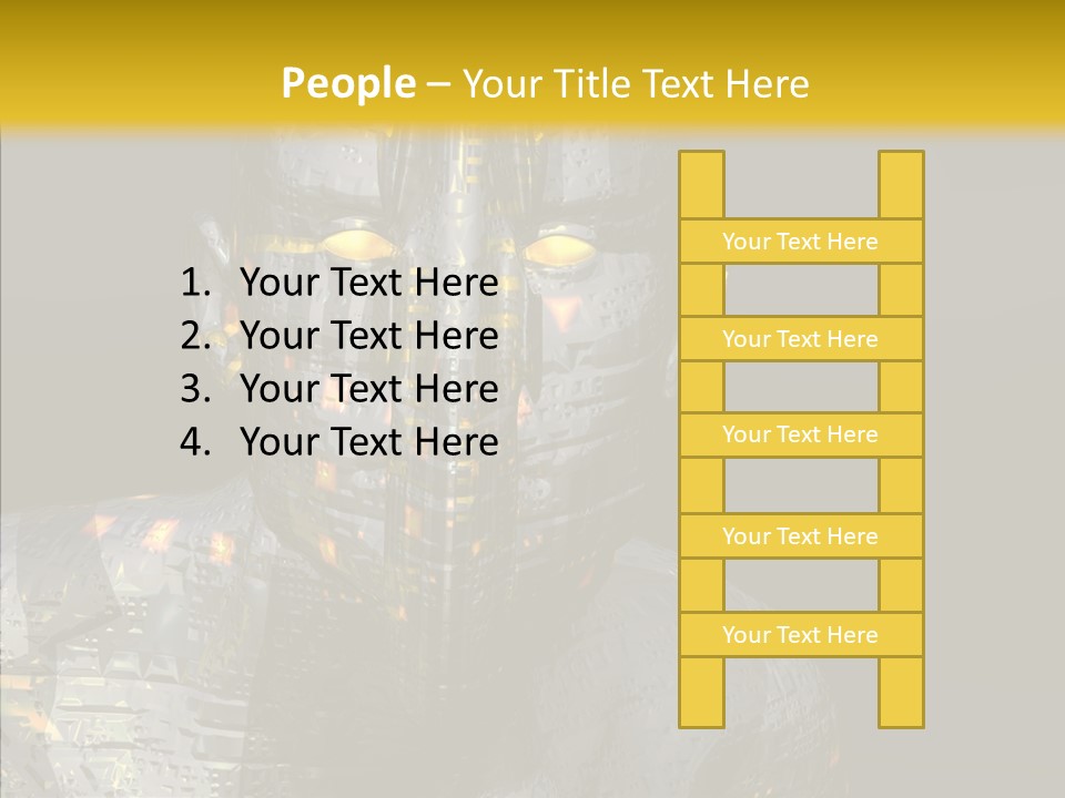 Man Villin Summon PowerPoint Template