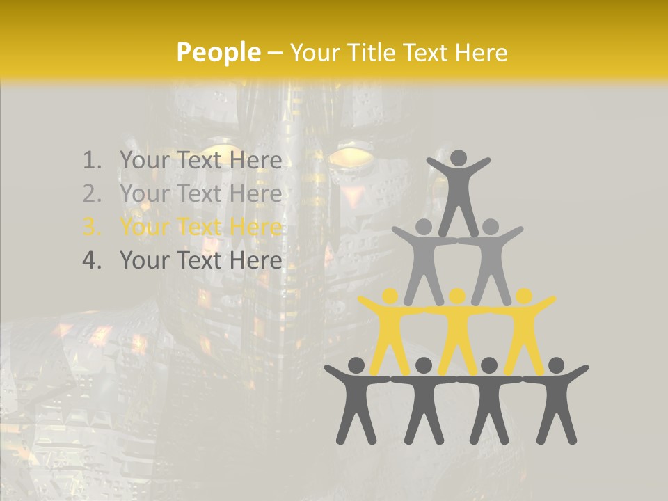 Man Villin Summon PowerPoint Template