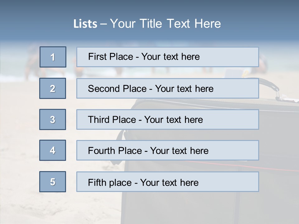 Indulge Vacation Beach PowerPoint Template