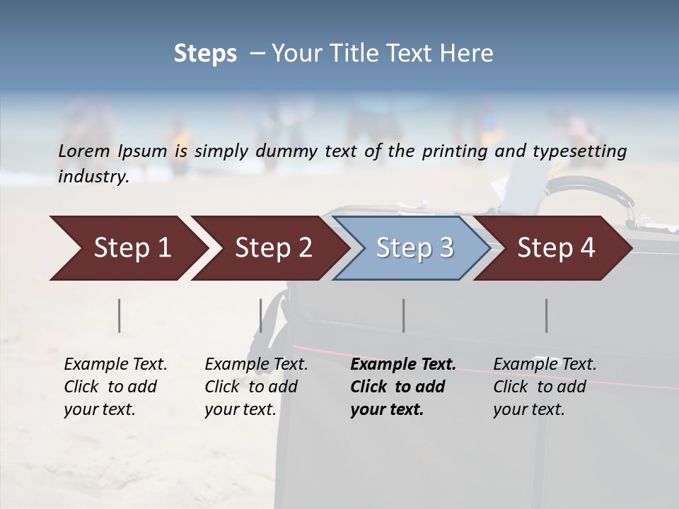 Indulge Vacation Beach PowerPoint Template