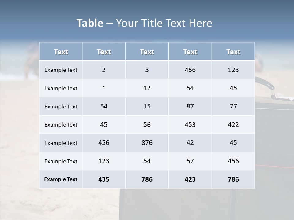 Indulge Vacation Beach PowerPoint Template