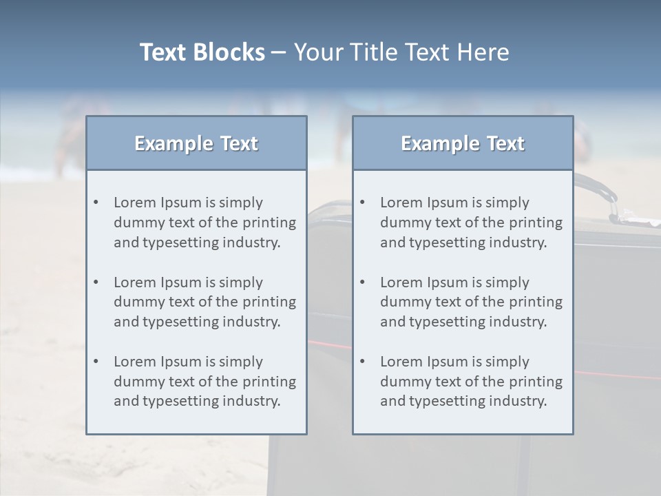 Indulge Vacation Beach PowerPoint Template