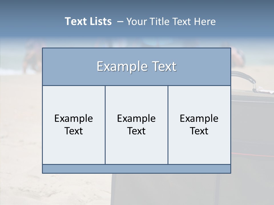 Indulge Vacation Beach PowerPoint Template
