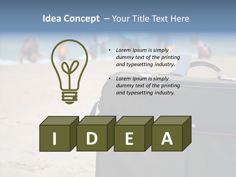 Indulge Vacation Beach PowerPoint Template