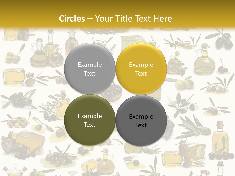 Eating Harvest Olive PowerPoint Template