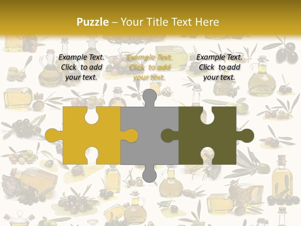 Eating Harvest Olive PowerPoint Template