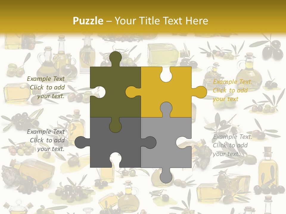 Eating Harvest Olive PowerPoint Template