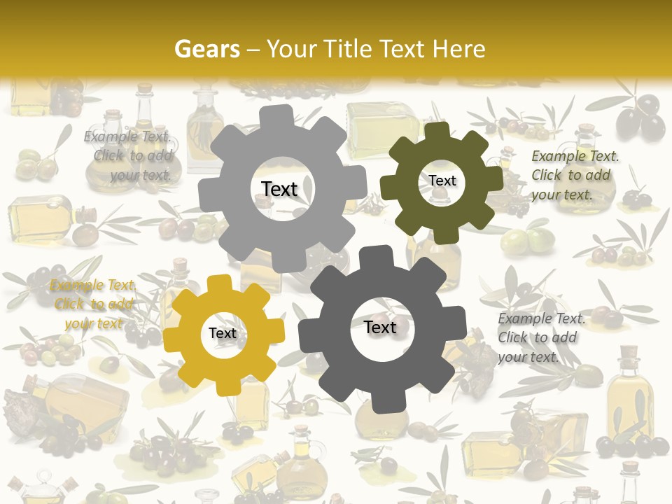 Eating Harvest Olive PowerPoint Template