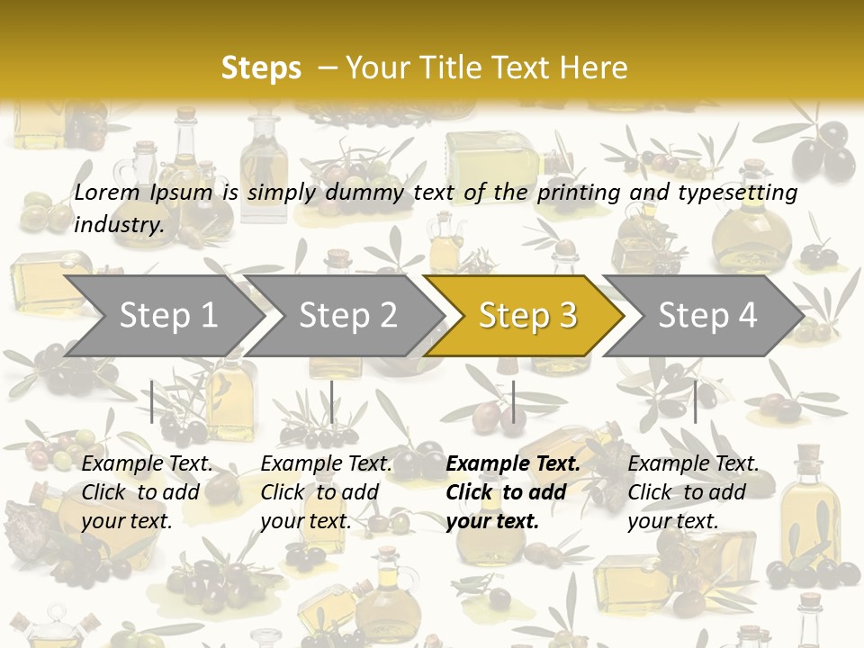 Eating Harvest Olive PowerPoint Template