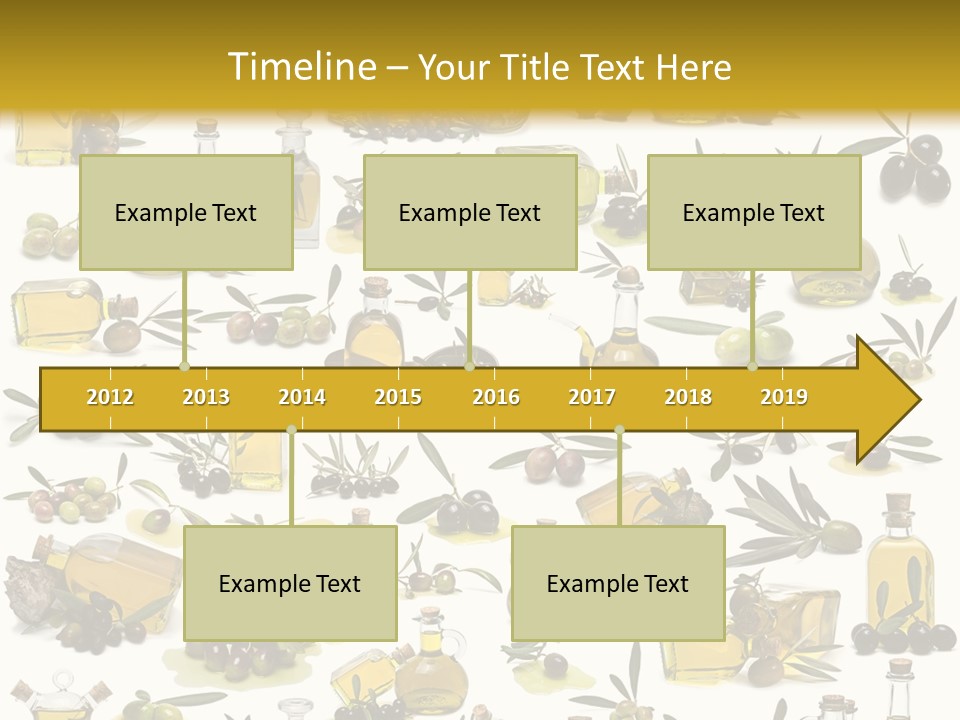 Eating Harvest Olive PowerPoint Template