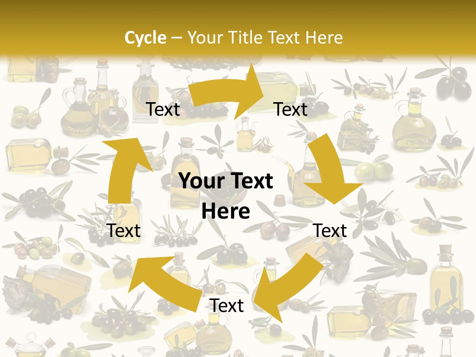 Eating Harvest Olive PowerPoint Template