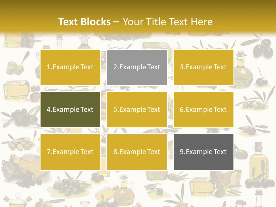Eating Harvest Olive PowerPoint Template