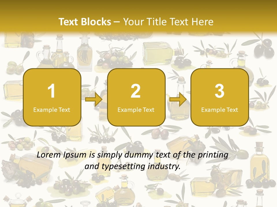 Eating Harvest Olive PowerPoint Template